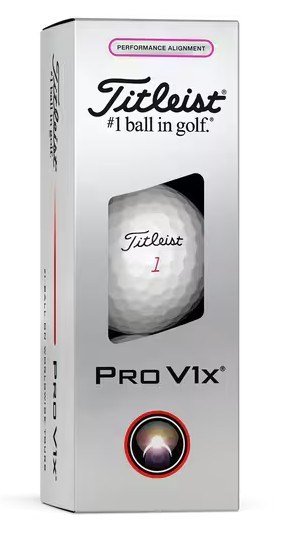 Titleist Pro V1x 2025 golfballen, Performance Alignment Pink