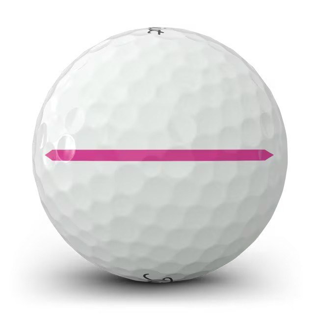 Titleist Pro V1x Left Dash Performance Alignment golfballen, roze