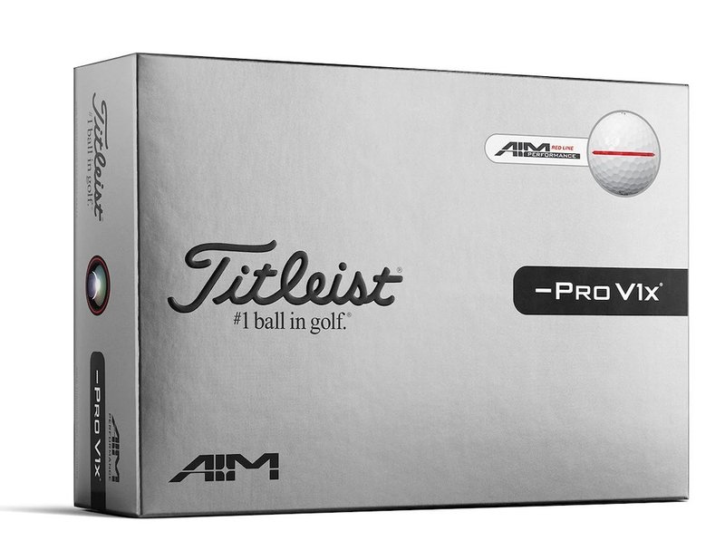 Titleist Pro V1x Left Dash White Performance Alignment RED golfballen