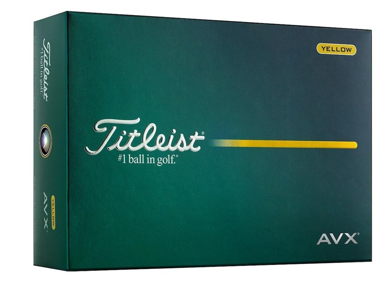 Titleist AVX golfballen, geel