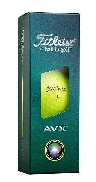 Titleist AVX golfballen, geel