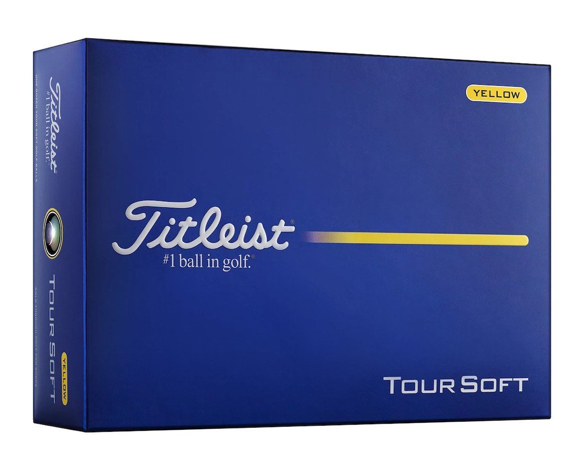 Titleist Tour Soft golfballen, geel
