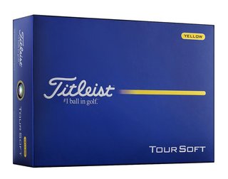 Titleist Tour Soft golfballen, geel