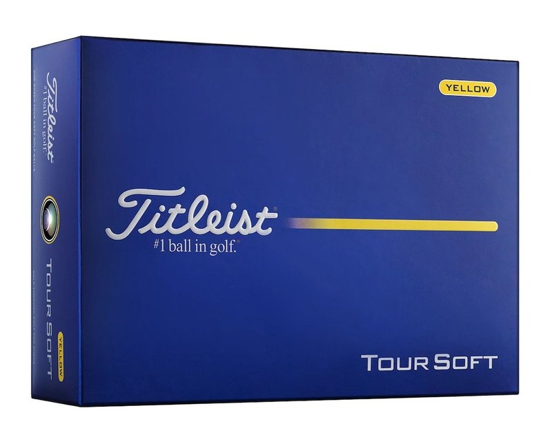 Titleist Tour Soft golfballen, geel
