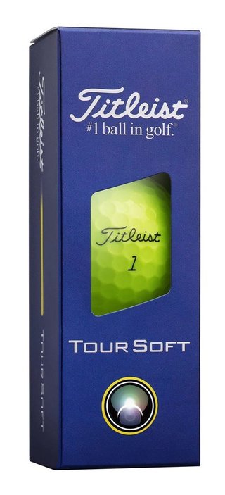Titleist Tour Soft golfballen, geel