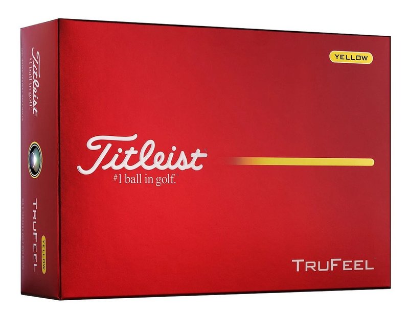 Titleist TruFeel golfballen 2026 (12 stuks), geel