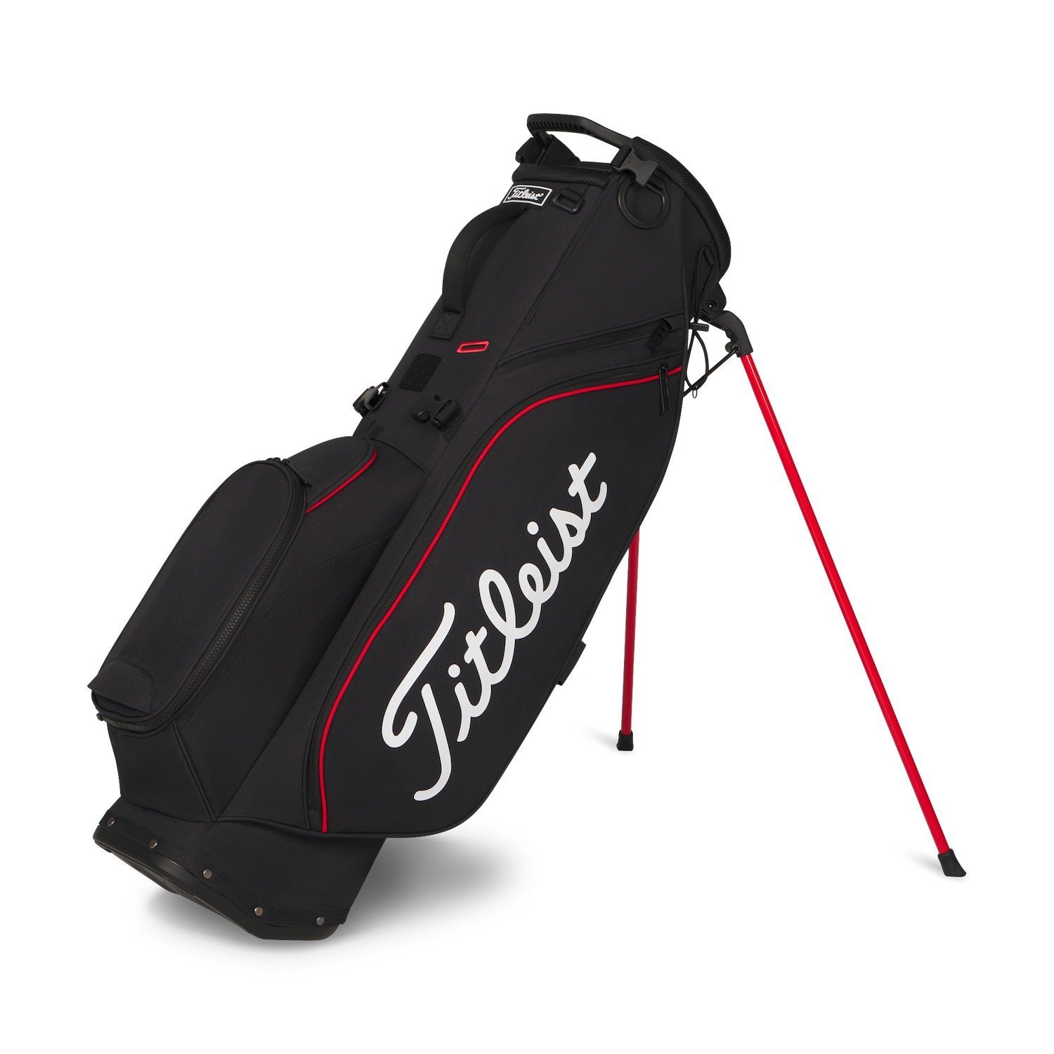Titleist Players S4 stand bag, zwart/rood/wit