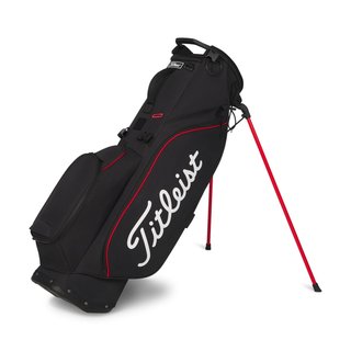 Titleist Players S4 stand bag, zwart/rood/wit