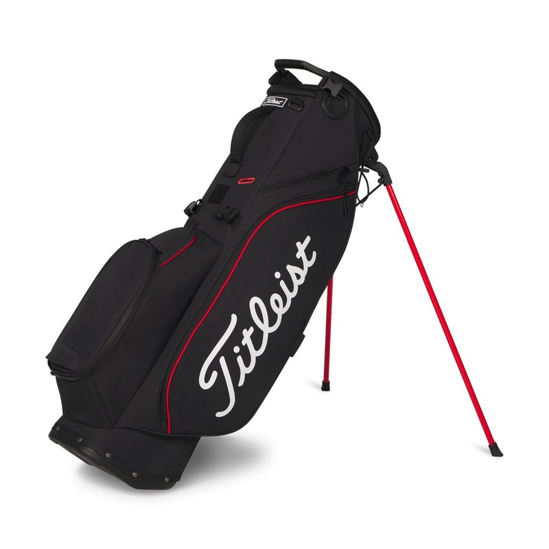 Titleist Players S4 stand bag, zwart/rood/wit