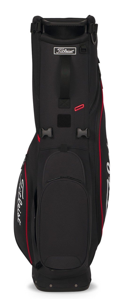 Titleist Players S4 stand bag, zwart/rood/wit
