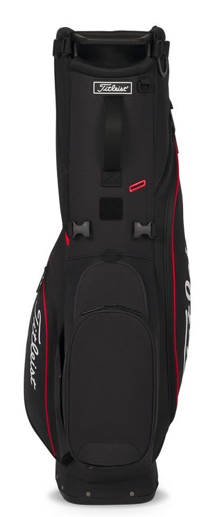Titleist Players S4 stand bag, zwart/rood/wit