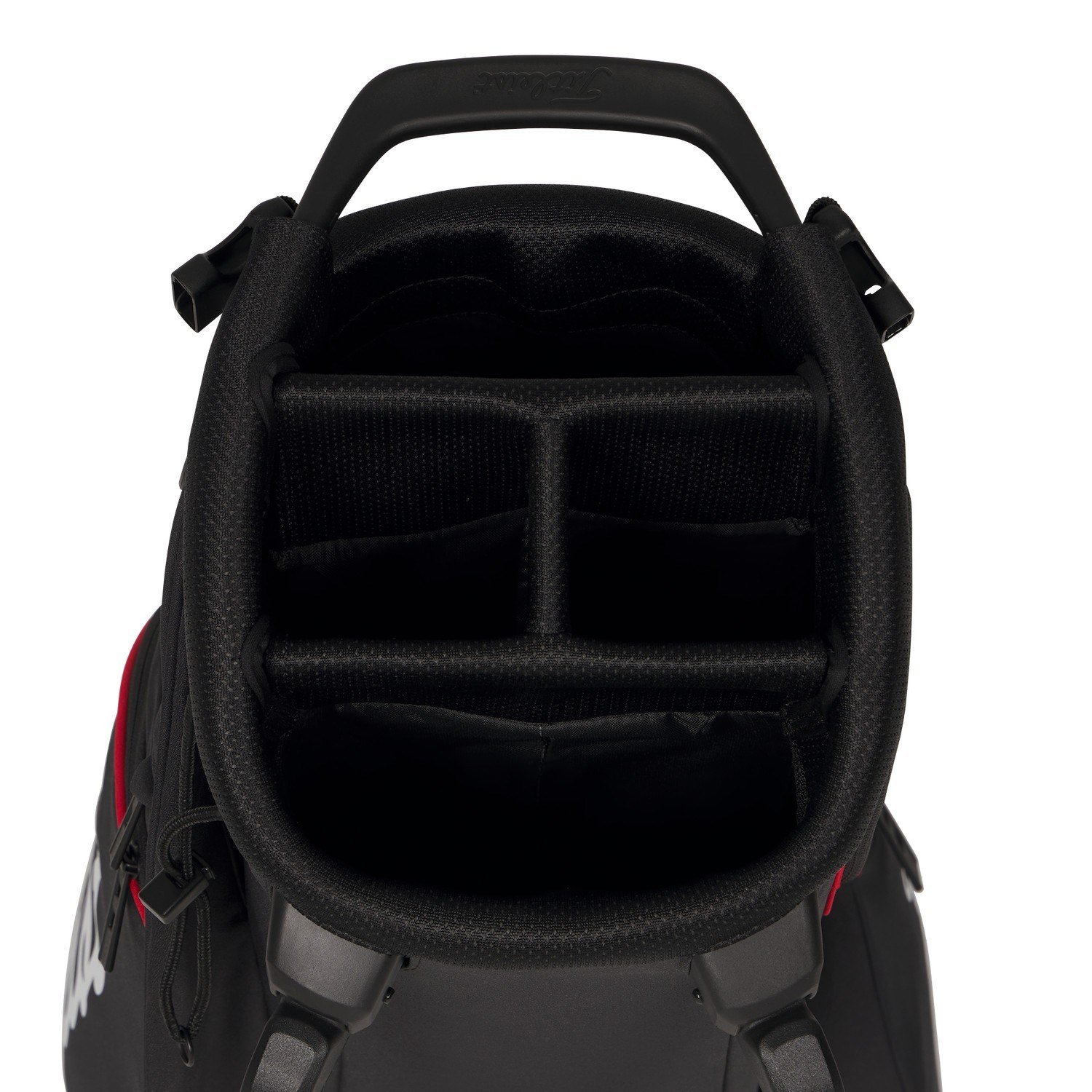 Titleist Players S4 stand bag, zwart/rood/wit
