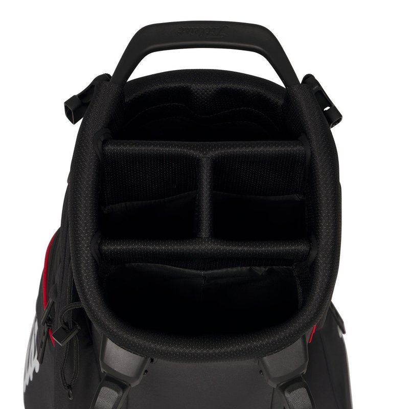Titleist Players S4 stand bag, zwart/rood/wit