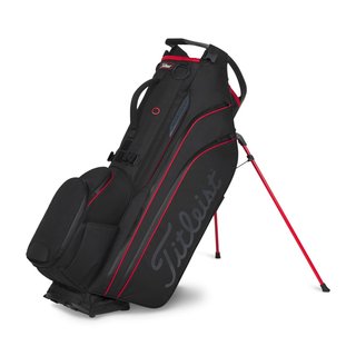 Titleist Hybrid 14 StaDry stand bag, zwart/zwart/rood