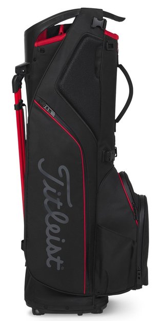Titleist Hybrid 14 StaDry stand bag, zwart/zwart/rood