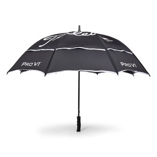 Titleist Tour Double Canopy paraplu, zwart/wit
