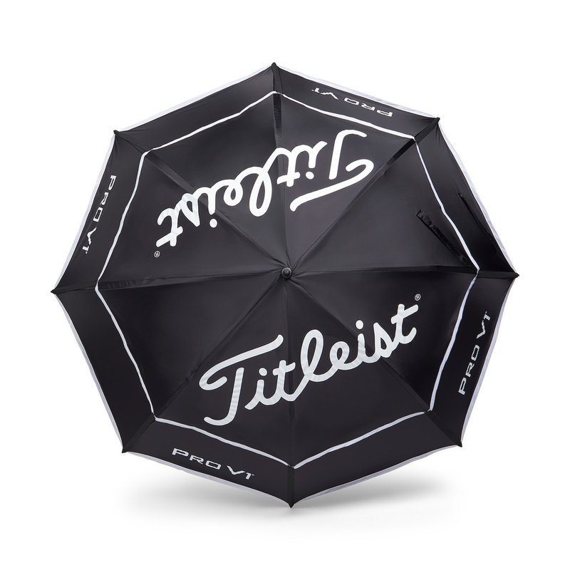 Titleist Tour Double Canopy paraplu, zwart/wit