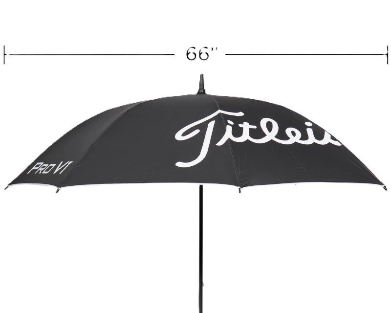 Titleist Tour Lightweight UV paraplu, zwart/wit