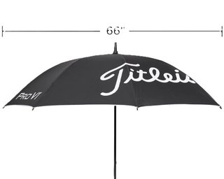 Titleist Tour Lightweight UV paraplu, zwart/wit