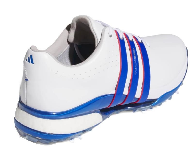 Adidas Tour360 24 heren golfschoenen, wit/blauw