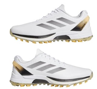 Adidas Adizero ZG Spikeless heren golfschoenen, wit/grijs