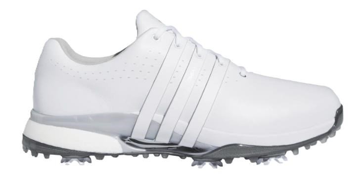 Adidas Tour360 24 Wide heren golfschoenen, wit/zilver