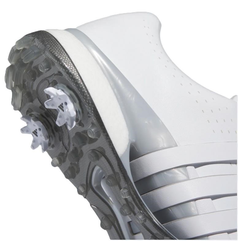 Adidas Tour360 24 Wide heren golfschoenen, wit/zilver