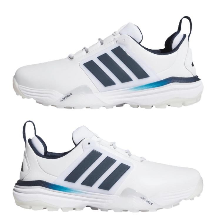 Adidas Adipower 26 Spikeless heren golfschoenen, wit/blauw