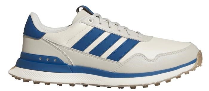 Adidas S2G 26 Leather Spikeless heren golfschoenen, wit/blauw