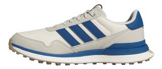 Adidas S2G 26 Leather Spikeless heren golfschoenen, wit/blauw