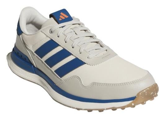 Adidas S2G 26 Leather Spikeless heren golfschoenen, wit/blauw