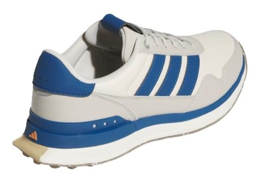 Adidas S2G 26 Leather Spikeless heren golfschoenen, wit/blauw