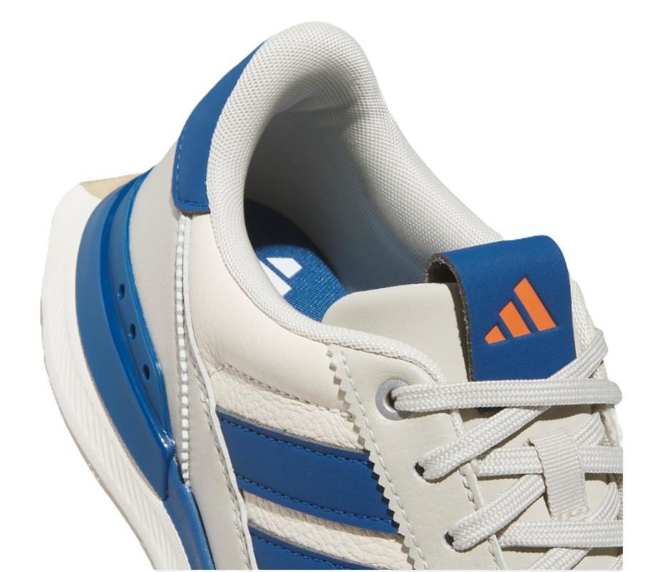 Adidas S2G 26 Leather Spikeless heren golfschoenen, wit/blauw
