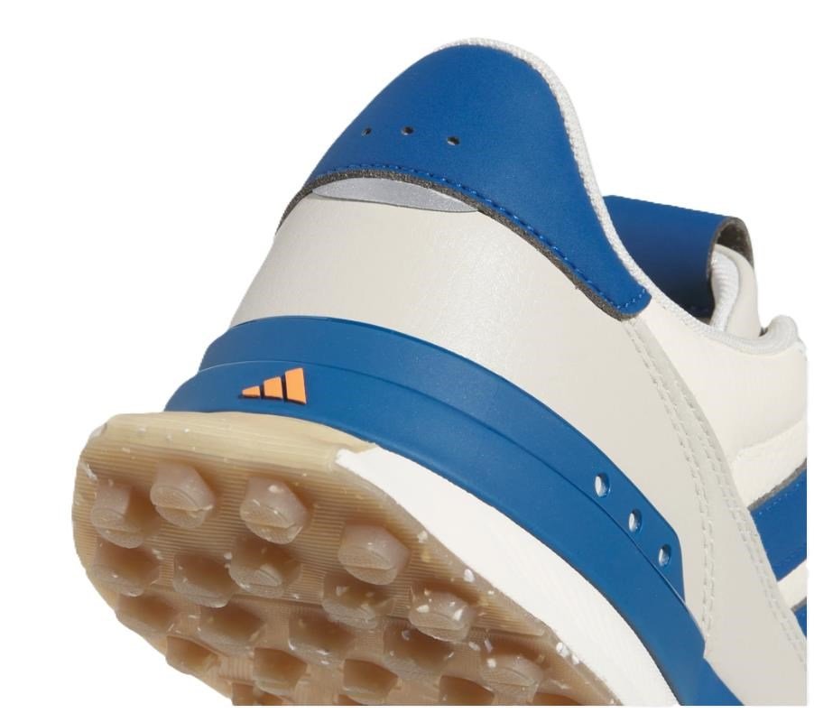 Adidas S2G 26 Leather Spikeless heren golfschoenen, wit/blauw
