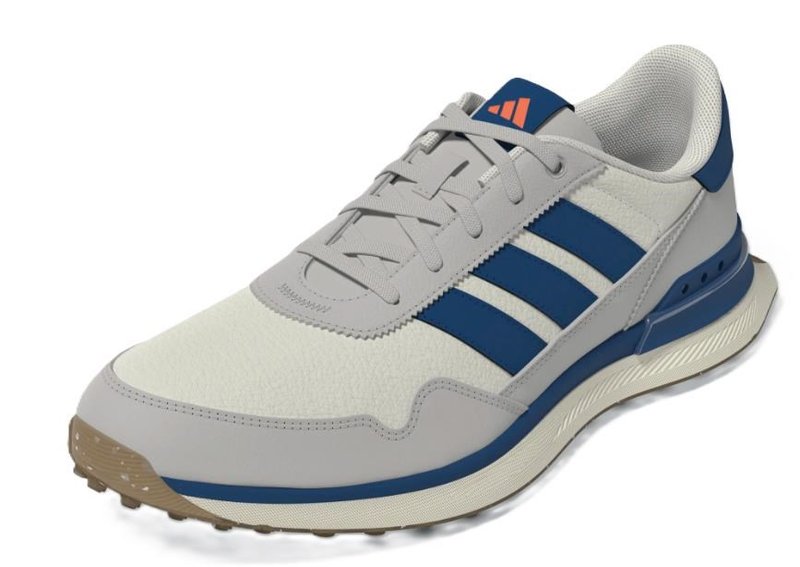 Adidas S2G 26 Leather Spikeless heren golfschoenen, wit/blauw