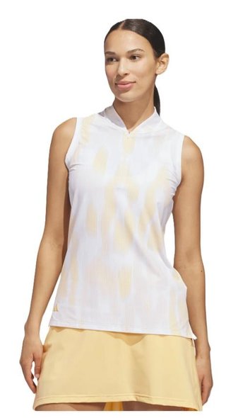 Adidas Ultimate365 Tour Printed mouwloos dames polo, seicta