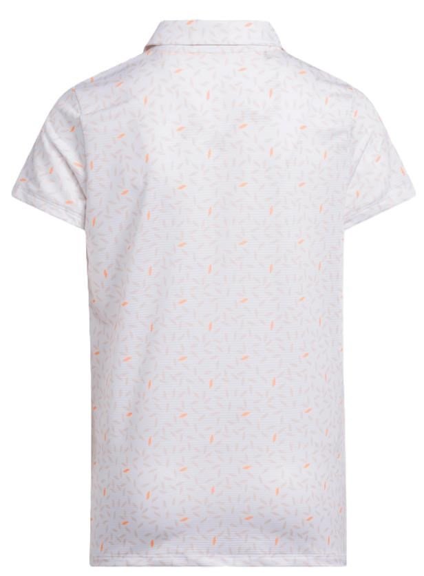 Adidas Print junior polo, wit