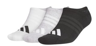 Adidas Performance No Show heren sokken (3 paar), wit/grijs/zwart
