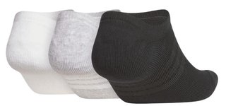 Adidas Performance No Show heren sokken (3 paar), wit/grijs/zwart