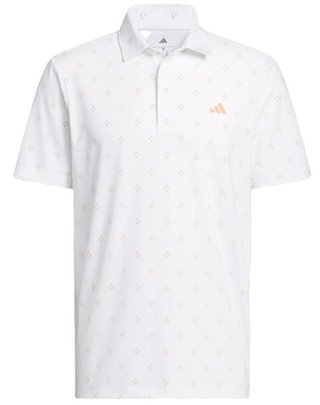 Adidas Ultimate365 Essence Print heren polo, wit