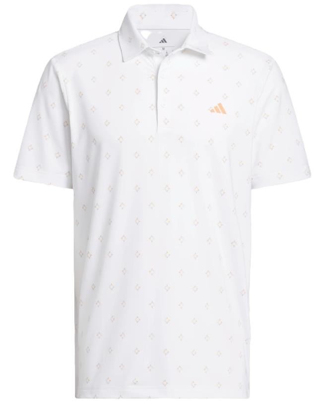 Adidas Ultimate365 Essence Print heren polo, wit