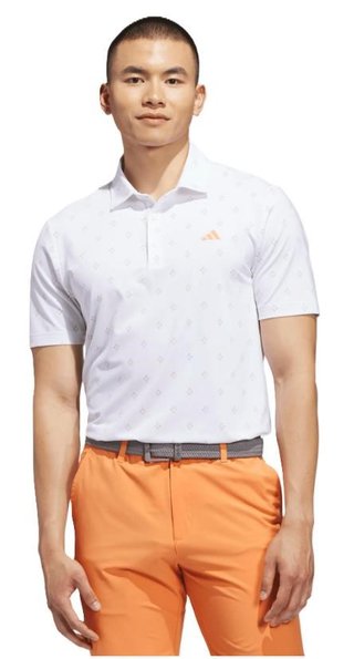Adidas Ultimate365 Essence Print heren polo, wit