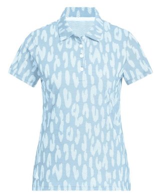 Adidas Ultimate365 Jacquard dames polo, blauw/wit