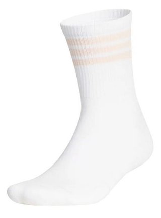 Adidas Half Crew 3-Stripes unisex sokken, white/blush pink