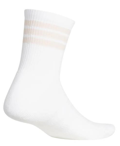 Adidas Half Crew 3-Stripes unisex sokken, white/blush pink
