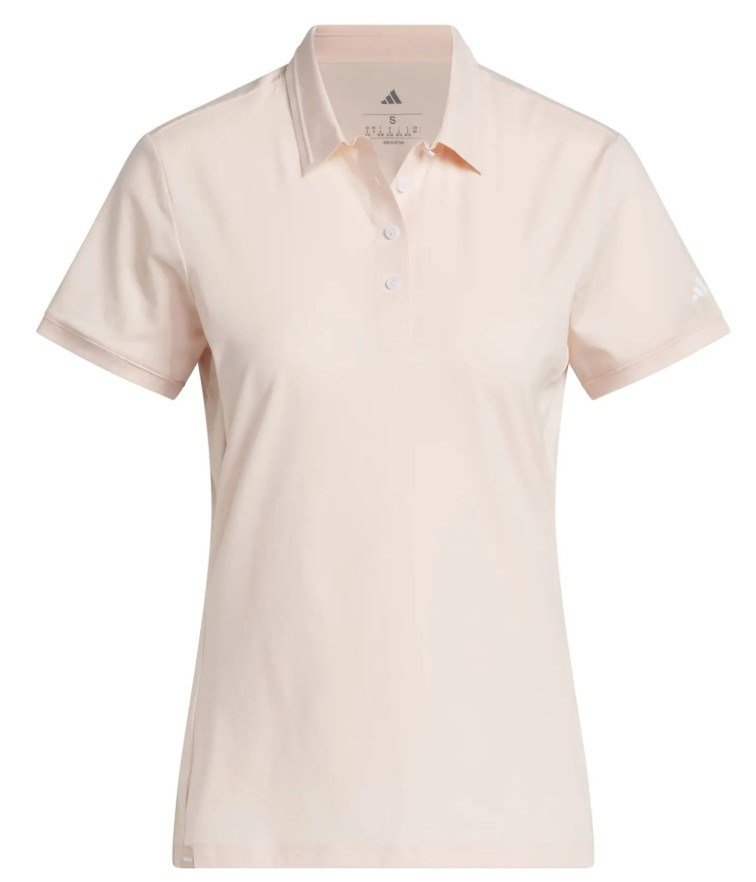 Adidas Ultimate365 Tour Twistknit dames polo, blush pink