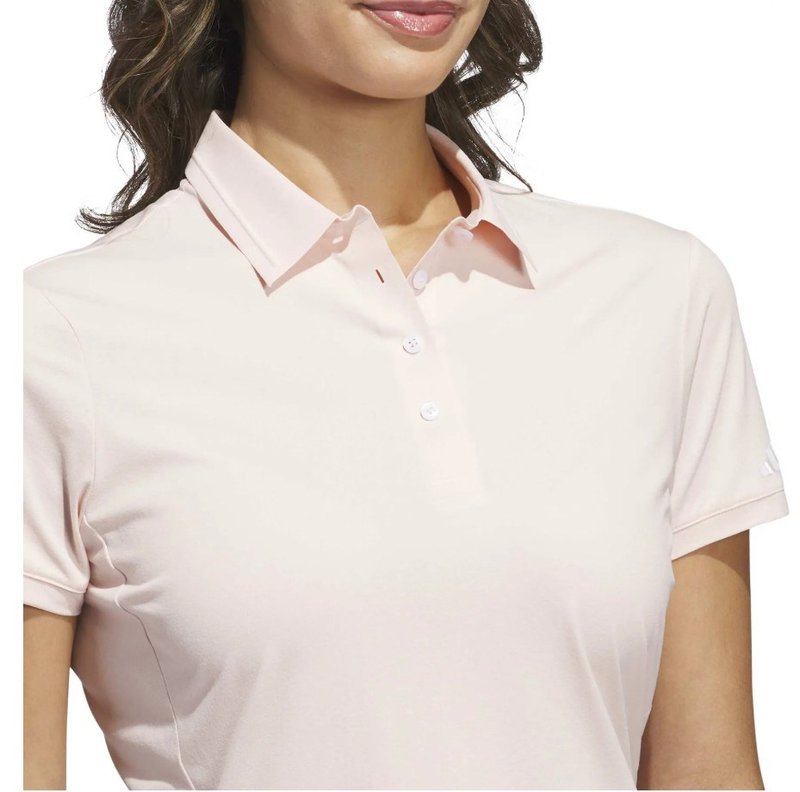 Adidas Ultimate365 Tour Twistknit dames polo, blush pink