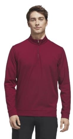 Adidas Ultimate365 Classic Quarter-Zip heren sweater, bordeauxrood