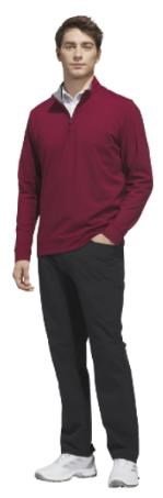 Adidas Ultimate365 Classic Quarter-Zip heren sweater, bordeauxrood
