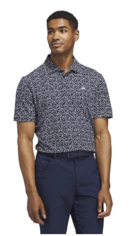 Adidas Ultimate+ Print heren polo, navy/wit